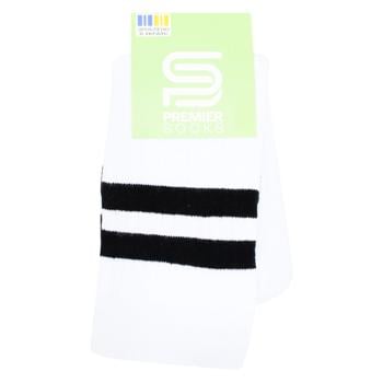 Гольфи Premier Socks дитячі р.20-22 білий зі смужками - купити, ціни на ЕКО Маркет - фото 1