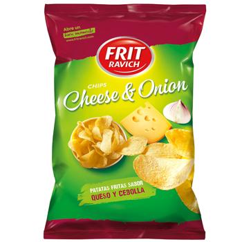 Чипси Frit Ravich Сир та цибуля 38г - купити, ціни на КОСМОС - фото 1