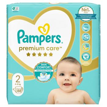 Pampers Premium Care Mini Diapers 2 4-8kg 88pcs - buy, prices for NOVUS - photo 8