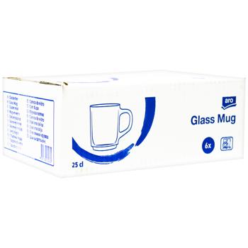 Aro Glass Mug 260ml 6pcs - buy, prices for METRO - photo 3