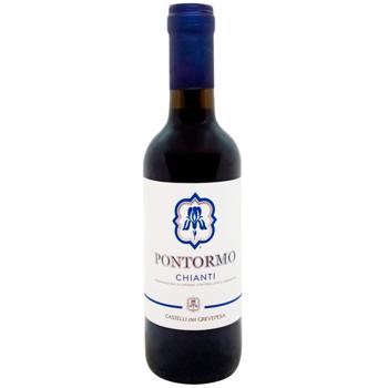 Вино Castelli del Grevepesa Pontormo Chianti червоне сухе 13% 0,375л