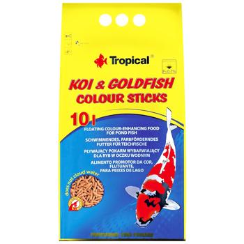 Сухий корм для ставкових риб Tropical Koi & Goldfish Colour Sticks в паличках 10 л - купить, цены на MasterZoo - фото 1