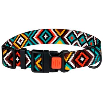 Barksi BronzeDog Urban Гуцульский нейлоновий нашийник для собак S - різнокольоровий - купити, ціни на MasterZoo - фото 1