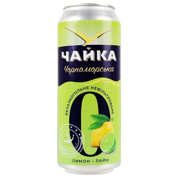 Пиво Чайка Черноморская Лимон-лайм безалкогольное 0,5л - купить, цены на Идеал - фото 1