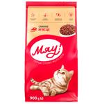 Miau! Dry Food with Meat for Adult Cats 900g