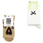 Premier Socks Teenage Knee Highs With Bow Embroidery s.22-24 Milky White