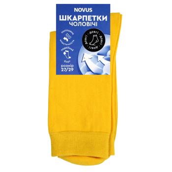 Шкарпетки чоловічі Novus довгі р.27-29 жовтий