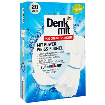 Denkmit Laundry Wipes to Restore White Color 20pcs - buy, prices for - photo 3