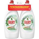 Fairy Sensitive Tea Tree and Mint Dishwashing Liquid 2x900ml