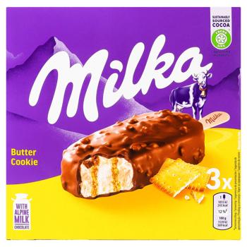 Мороженое Milka на палочке с кусочками печенья 66г х 3шт