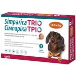 Таблетки Zoetis Simparica Trio жувальні для собак від 5,1 до 10кг від зовнішніх та внутрішніх паразитів 3шт