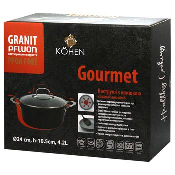 Kohen Gourmet Pan with Lid 4.2l - buy, prices for - photo 4