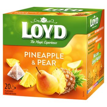 Чай фруктовый Loyd ананас и груша 2г*20шт - купить, цены на NOVUS - фото 1