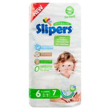 Підгузки Slipers S-206 6 Large 15+кг 7шт - купити, ціни на - фото 2