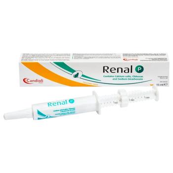 Добавка для собак и кошек Candioli Renal P Паста для контроля фосфатемии 15мл - купить, цены на MasterZoo - фото 1