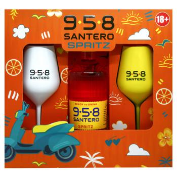 Аперитив Santero Spritz Ready To Drink 0,75л 8,5% и 2 бокала - купить, цены на ULTRAMARKET - фото 3