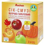 Auchan Apple-pumpkin Smoothie-juice 3l