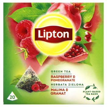 Чай зелений Lipton Малина та гранат 1,4г*20шт - купити, ціни на Біотус - фото 3