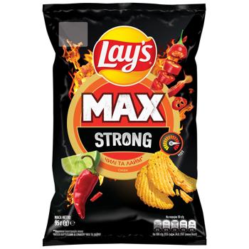 Чипси Lay's Strong картопляні зі смаком чилі та лайму 95г - купити, ціни на Grono - фото 1