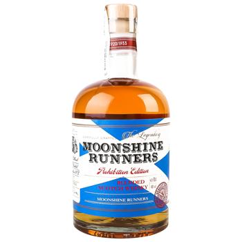 Віскі Moonshine Runners Blended Scotch 40% 0,7л - купити, ціни на NOVUS - фото 1