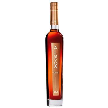 Бренді AleXX Gold V.V.S.O.P. 5 років 40% 0,5л - купити, ціни на КОСМОС - фото 1