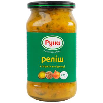 Runa Relish of Cucumbers and Mustard 470g