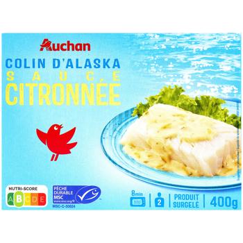 Auchan Frozen Fish in Creamy Lemon Sauce 400g - buy, prices for - photo 1