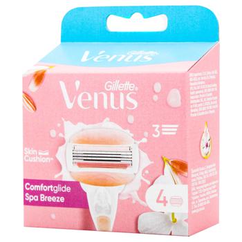 Кассеты сменные Gillette Venus Comfortglide Spa Breeze 4шт - купить, цены на - фото 3