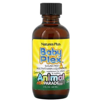 Nature's Plus Animal Parade Baby Plex Orange Flavored Multivitamins for Infants 60ml