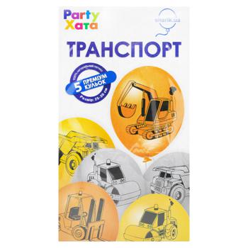 Набір кульок Party Хата Транспорт латексних 5шт - купити, ціни на NOVUS - фото 1