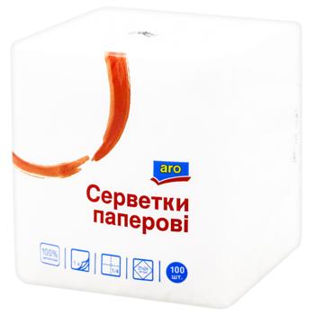Aro White Paper Napkins 24х24cm 100 pcs