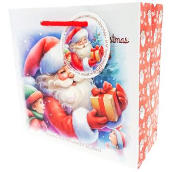 Bourgeois New Year Gift Bag 16x16x7cm - buy, prices for Auchan - photo 1