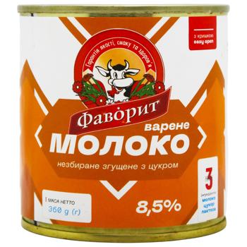 Молоко сгущенное Фаворит вареное с сахаром 8,5% 360г - купить, цены на КОСМОС - фото 2