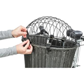 Trixie Front Bicycle Basket корзина на велосипед для собак 44x41x34 см - антрацит - купить, цены на MasterZoo - фото 7