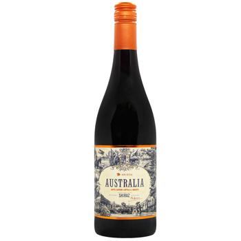 Вино Australia Shiraz червоне сухе 13% 0,75л - купити, ціни на WINETIME - фото 1