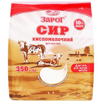 Сир кисломолочний Зарог 10% 350г - купити, ціни на Auchan - фото 1