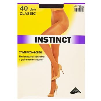 Колготи жіночі Instinct Classic 40 Den р.2 bogi - купити, ціни на Ідеал - фото 1