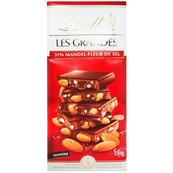 Шоколад молочный Lindt Les Grandes с миндалем карамелизированным 150г - купить, цены на Восторг - фото 1
