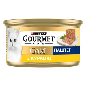 Корм влажный Gourmet Gold с курицей для взрослых кошек 85г - купить, цены на MasterZoo - фото 3