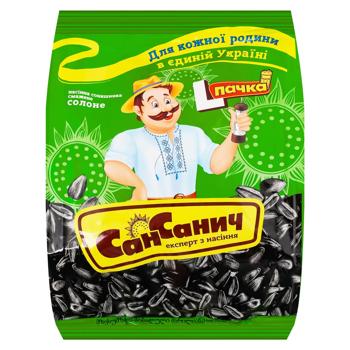 Насіння соняшника Сан Санич смажене солоне 100г - купити, ціни на Auchan - фото 1