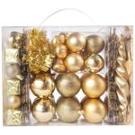 Набір новорічних прикрас Actuel золотих 80шт