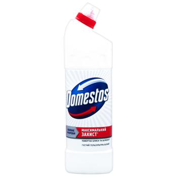 Средство чистящее Domestos Ультра белый для унитаза 1л - купить, цены на КОСМОС - фото 1