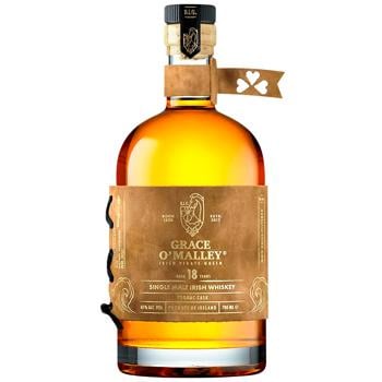 Віскі Grace O'Malley Cognac Cask 18 років 45% 0,7л - купити, ціни на Біотус - фото 1