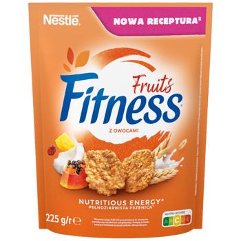 Завтрак сухой FITNESS® Fruits из цельной пшеницы с фруктами 225г - купить, цены на Идеал - фото 1