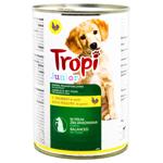 Корм влажный Tropi Junior с птицей для щенков 415г
