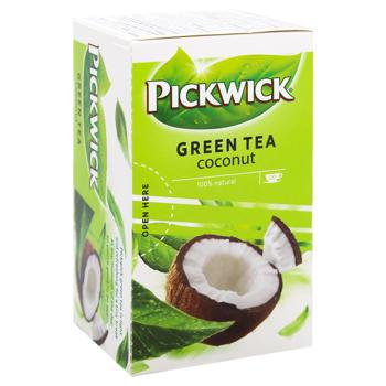 Чай зеленый Pickwick с ароматом кокоса 1,5г*20шт - купить, цены на Торба - фото 3