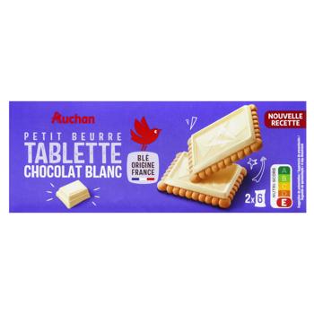 Печиво Auchan у білому шоколаді 150г - купити, ціни на - фото 2