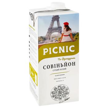 Picnic French Sauvignon White Dry Wine Drink 10% 1l - buy, prices for Chudo Market - photo 1