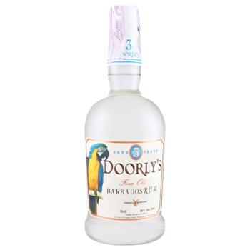 Doorly`s White 3 yrs Rum 40% 0.7l - buy, prices for - photo 1