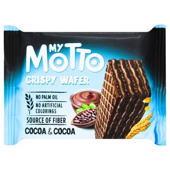 My Motto Waffles with Cocoa Cream Filling 34g - buy, prices for COSMOS - photo 1